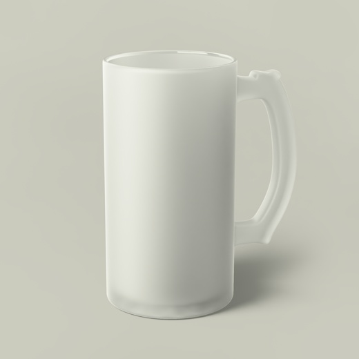 Frosted Glass Beer Mug